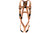 Super Anchor Safety 6001UV Polyester 130-310 lb (ANSI)/90-420 lb (OSHA) 5-Point Fully Adjustable Fall Arrester Full Body Harness with D-Ring - Each