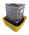 Justrite 1683 Yellow High Density Polyethylene IBC Containment Unit - Each
