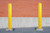 Justrite 1730 6 in High Density Polyethylene Fluted Bollard Cover - Each
