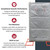 Justrite 26460 Gray PVC Coated Polyester QuietSite Sound Barrier Panel - Each