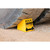 Justrite MC4011 High Density Polyethylene Yellow Heavy-Duty Ultra Class Mining Wheel Chock - Each