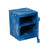 Justrite M04CRA High Density Polyethylene Blue Bench Top Corrosives/Acids Safety Cabinet - Each