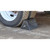 Justrite RC815 Black Rubber General Purpose Ribbed Pyramid Design Wheel Chock