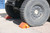 Justrite UC1400-4.5 10 in Orange Polyurethane General-Purpose Utility Wheel Chock