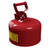 Justrite 7110100 Steel Self-Closing Lid Type I Safety Can - Each
