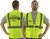 Majestic Glove 75-3201 100% Mesh Polyester Safety Mesh Vest, Yellow with logo option