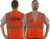 Majestic Glove 75-3201 100% Mesh Polyester Safety Mesh Vest, Orange with logo option