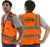 Majestic Glove 75-3207 100% Mesh Polyester Heavy Duty Safety Mesh Vest, Orange with logo option