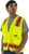 Majestic Glove 75-3223 100% Polyester Safety Surveyors Vest, Multiple Sizes and Colors Available
