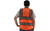 Majestic Glove 75-3238 100% Mesh Polyester Heavy Duty Surveyors Vest with Contrasting Stripes, orange back