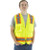 Majestic Glove 75-3243 100% Polyester Safety Surveyors Vest, yellow front