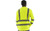 Majestic Glove 75-5355 100% Bird's Eye Mesh Polyester Deluxe Moisture Wicking Double Stripe Long Sleeves T-Shirt - yellow, back