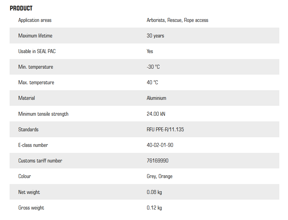 spec sheet
