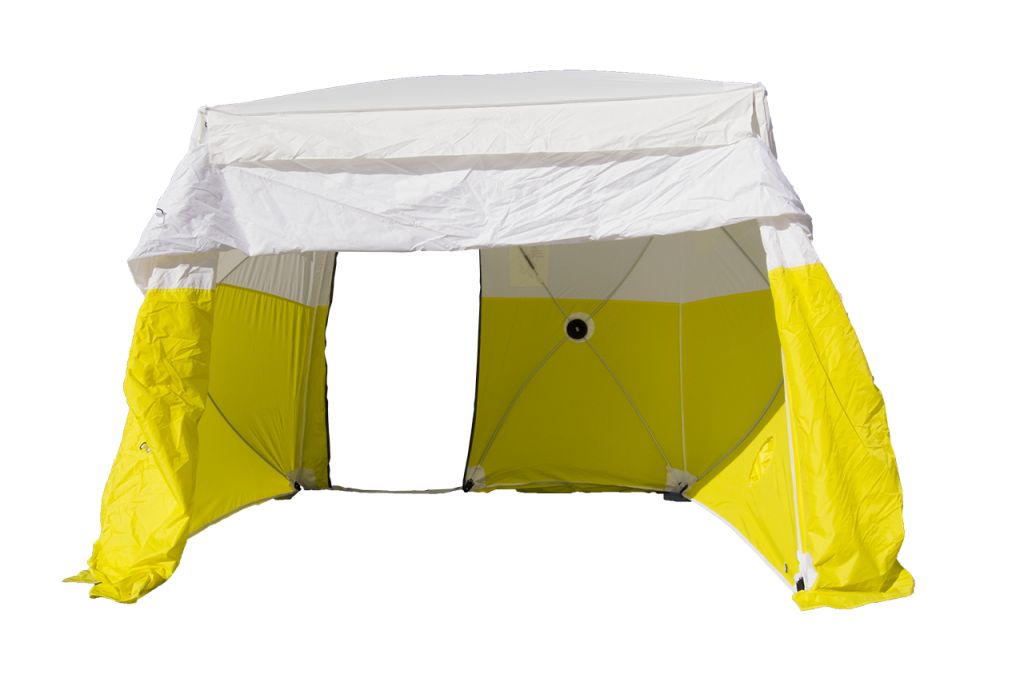 Pelsue 6508DRADSB Dual Entry Work Tent - 8'W x 8'L x 6.5'H - Each - Western  Safety