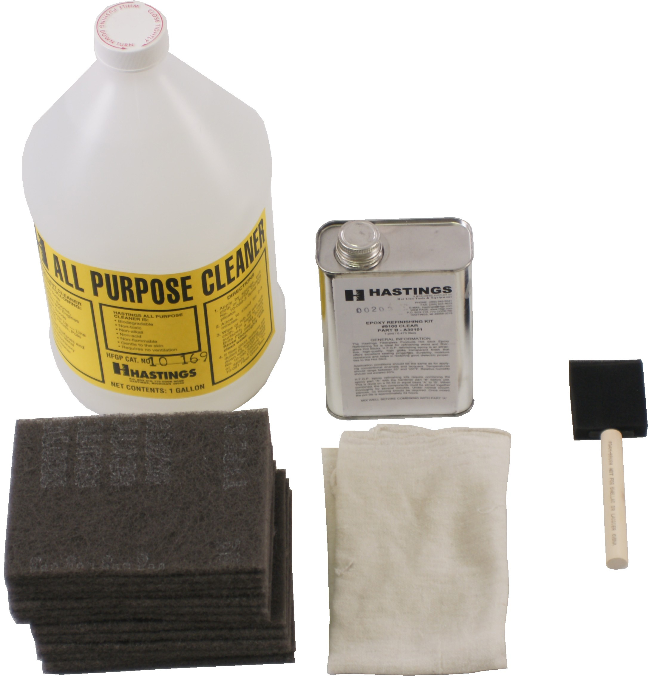 Hastings 10171 All Purpose Complete Cleaning & Refinishing Kit Each