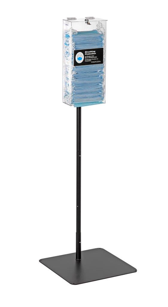 Rack'Em 4205 Free Standing Pole Locking Face Mask Dispenser - Western ...