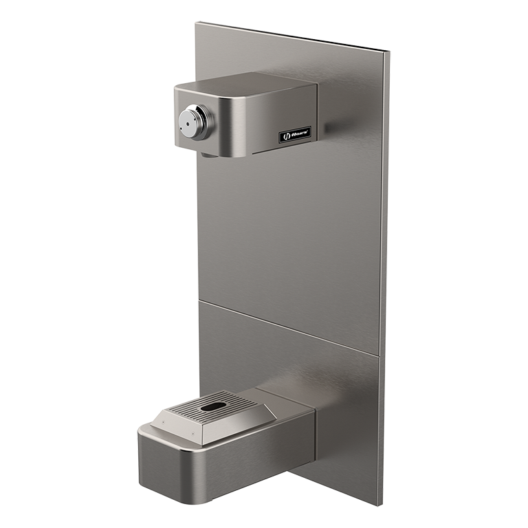 Haws 1922 Wall Mount Bottle Filler with Drip Tray Drain Western Safety