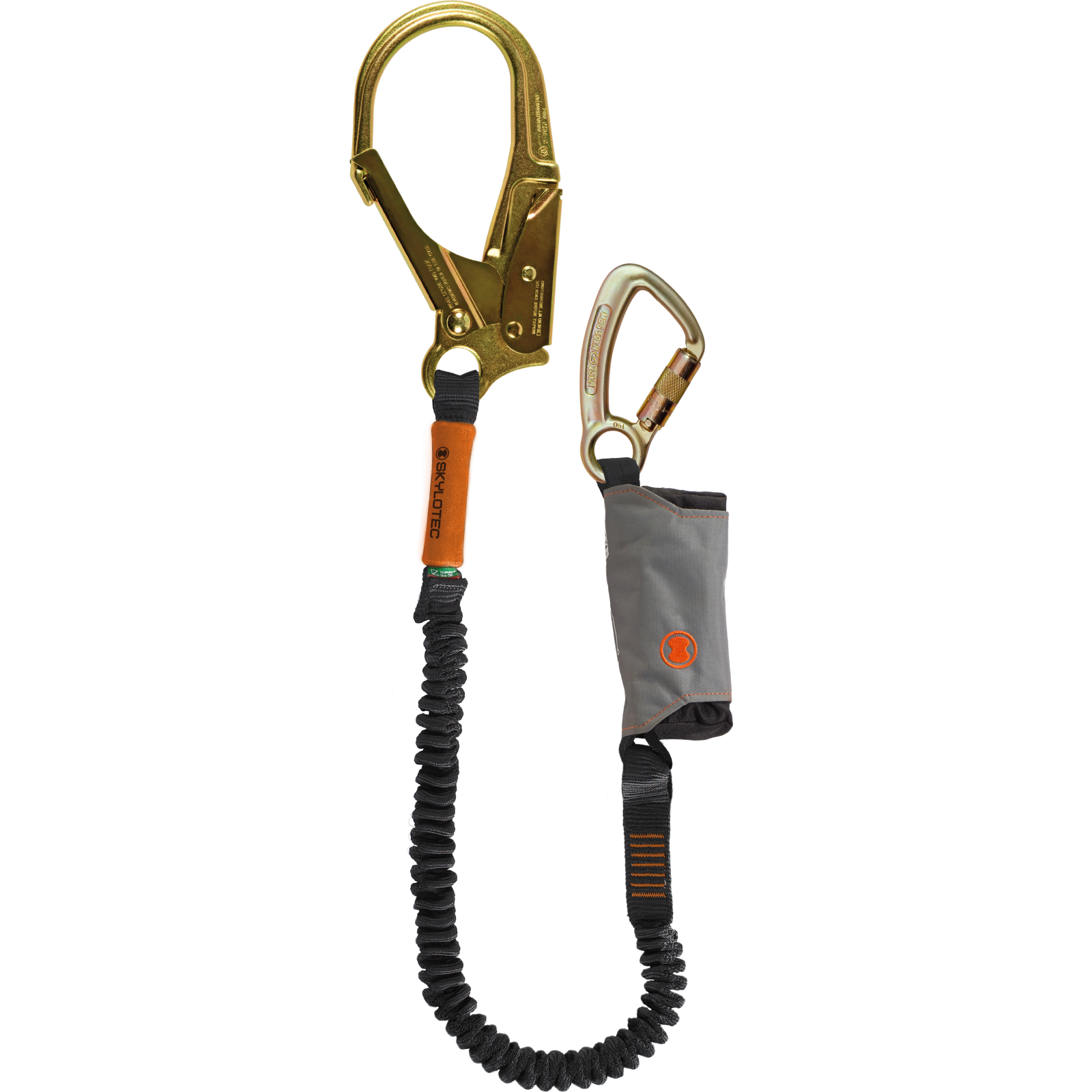 Skylotec SkySafe Pro Flex Twin Leg Lanyard with Aluminum Rebar Hooks