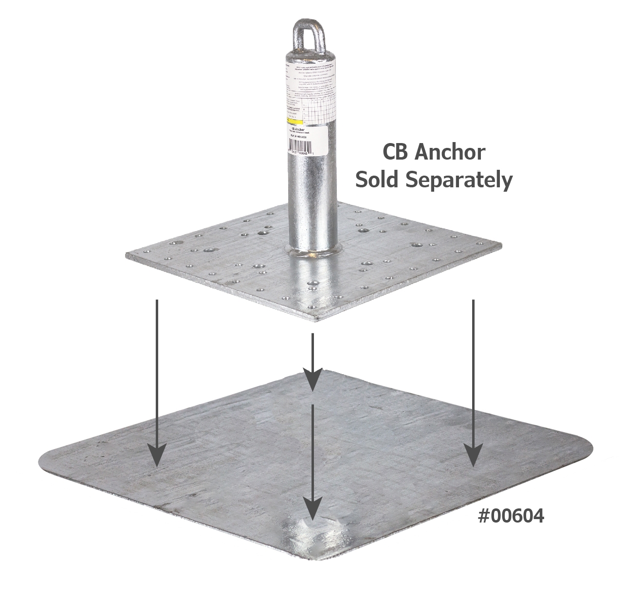 Guardian 00604 Anchor Spanning Backer Plate