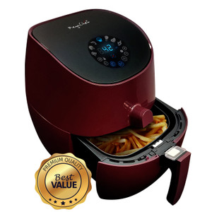 MegaChef 3.5 Quart Airfryer And Multicooker With 7 Pre-Programmed Settings in Burgundy D970-MCAI-307