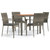 Garden Dining Set Gray PE rattan Modular Garden Dining Set A949-3184994