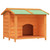 Dog Kennel Brown Solid Pine Wood Large Water-resistant materials A949-172264