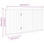 Dog Gate Set of 3 Solid fir wood 59.1 in Foldable Dog Gate A949-352270