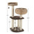 41 Inch Rattan Cat Tree with Napping Perch-Brown - Color: Brown D681-PS7475CF