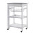 White Stainless Steel Top Kitchen Cart with Drawer and Storage Shelves Q280-HCYEOW16958714