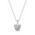 Casual Moissanite CZ Heart Dangle 925 Sterling Silver Necklace R866-JZ_667859567982