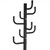 Black Metal Coat Rack Entry Hall Tree Hat Rack Q280-HBCR35