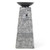 48 Inch Propane Fire Bowl Column with Lava Rocks and PVC Cover-Gray - Color: Gray D681-NP10641HS