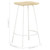 Bar Stool Set of 4 Bleached wood and white A949-320650