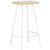 Bar Stool Set of 4 Bleached wood and white A949-320650