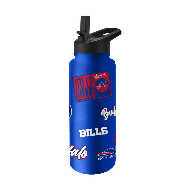 Buffalo Bills Quencher Bottle 34oz Stainless Steel Dreamweave Z157-9738159745