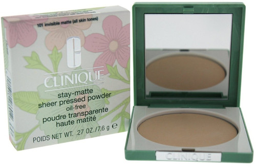 CLINIQUE STAY-MATTE SHEER 0.27 PRESSED POWDER #101 INVISIBLE MATTE