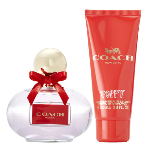 COACH POPPY 2 PCS SET: 3.3 EAU DE PARFUM SPRAY + 3.3 BODY LOTION (TRAVEL) COACH POPPY 2 PCS SET: 3.3 EAU DE PARFUM SPRAY + 3.3 BODY LOTION (TRAVEL)