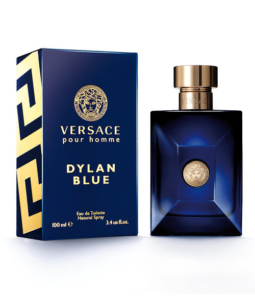 VERSACE DYLAN BLUE 3.4 EAU DE TOILETTE SPRAY FOR MEN VERSACE DYLAN BLUE 3.4 EAU DE TOILETTE SPRAY FOR MEN