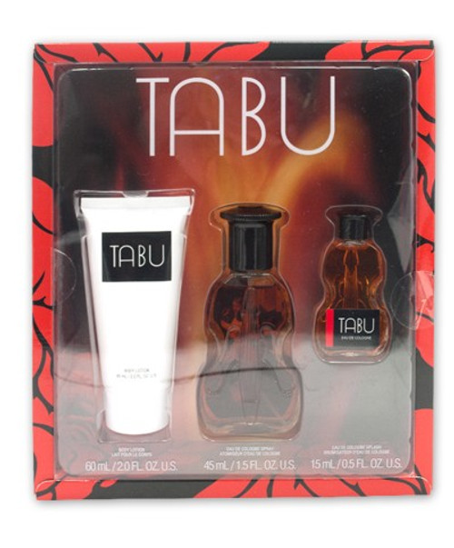 TABU 3 PCS SET FOR WOMEN: 1.5 EDC SP + 0.5 EDC SPL + 2 OZ BODY LOTION