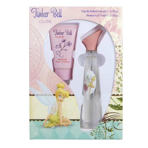 DISNEY TINKERBELL FLOWER 2 PCS SET: 1.7 EAU DE TOILETTE SPRAY + 2.5 SHOWER GEL