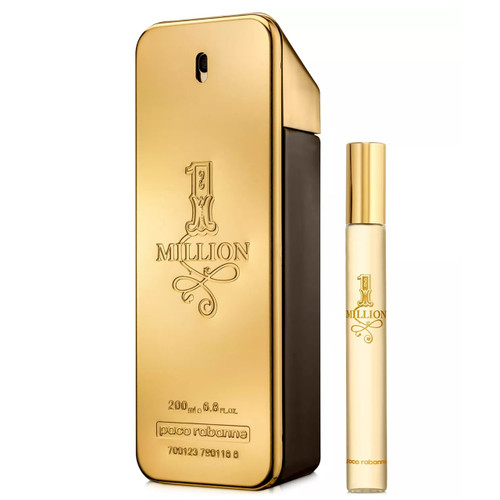 PACO RABANNE ONE MILLION 2 PCS SET FOR MEN: 3.4 EAU DE TOILETTE SPRAY + 0.34 EAU DE TOILETTE SPRAY PACO RABANNE ONE MILLION 2 PCS SET FOR MEN: 3.4 EAU DE TOILETTE SPRAY + 0.34 EAU DE TOILETTE SPRAY