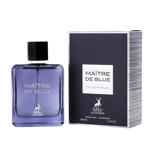 LATTAFA ALHAMBRA MAITRE DE BLUE 3.4 EAU DE PARFUM SPRAY FOR MEN