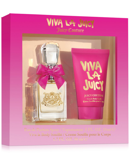 VIVA LA JUICY 2 PCS SET FOR WOMEN: 0.5 EAU DE PARFUM SPRAY + 1.7 BODY SOUFFLE