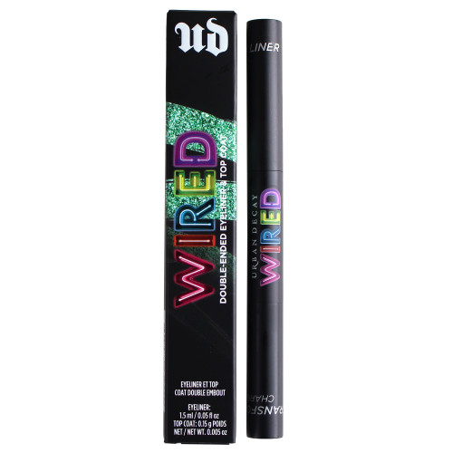 URBAN DECAY WIRED 0.05 + 0.005 DOUBLE-ENDED EYELINER & TOP COAT #FUSE URBAN DECAY WIRED 0.05 + 0.005 DOUBLE-ENDED EYELINER & TOP COAT #FUSE