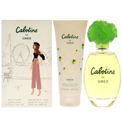 CABOTINE 2 PCS SET FOR WOMEN: 3.4 EAU DE TOILETTE SPRAY + 6.8 BODY LOTION CABOTINE 2 PCS SET FOR WOMEN: 3.4 EAU DE TOILETTE SPRAY + 6.8 BODY LOTION