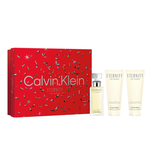 ETERNITY 3 PCS SET FOR WOMEN: 1.6 EAU DE PARFUM SPRAY + 3.3 BODY LOTION + 3.3 SHOWER GEL