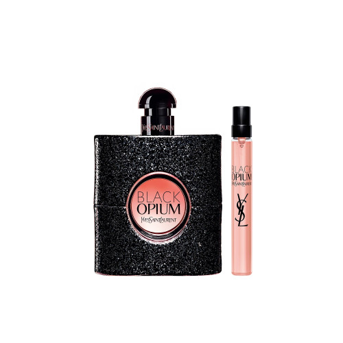 YSL BLACK OPIUM 2 PCS SET: 3 OZ EAU DE PARFUM SPRAY + 0.33 EAU DE PARFUM SPRAY YSL BLACK OPIUM 2 PCS SET: 3 OZ EAU DE PARFUM SPRAY + 0.33 EAU DE PARFUM SPRAY