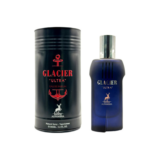 LATTAFA ALHAMBRA GLACIER ULTRA 3.4 EAU DE PARFUM SPRAY FOR MEN.