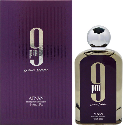 AFNAN 9 PM POUR FEMME 3.4 EAU DE PARFUM SPRAY