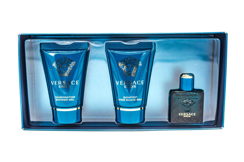 VERSACE EROS 3 PCS SET FOR MEN: 0.17 EAU DE TOILETTE + 0.8 AFTER SHAVE BALM + 0.8 SHOWER GEL VERSACE EROS 3 PCS SET FOR MEN: 0.17 EAU DE TOILETTE + 0.8 AFTER SHAVE BALM + 0.8 SHOWER GEL